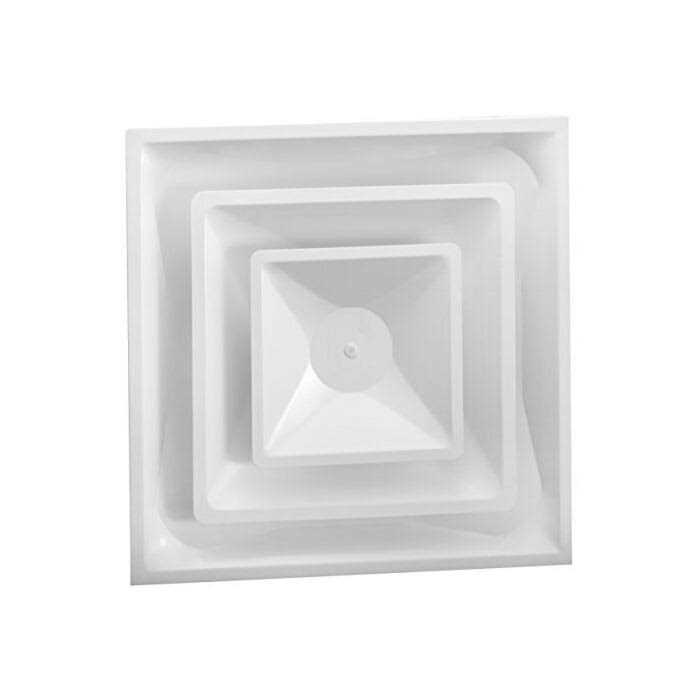 Hart & Cooley 43829 10 x 6 White Two-Way Steel Sidewall/Ceiling Register - Zenithce