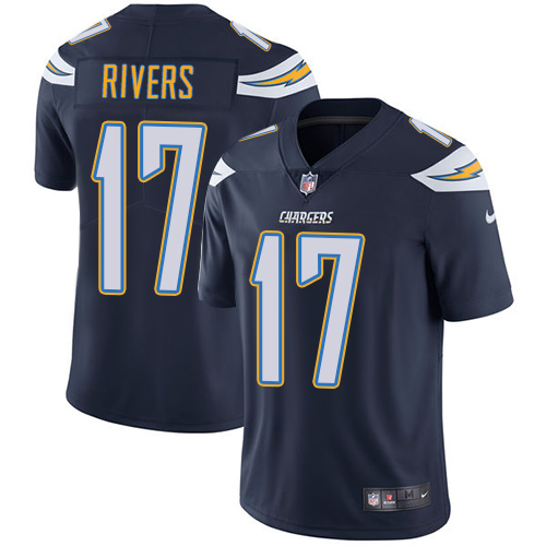 Los Angeles Chargers #17 Philip Rivers Navy Vapor Untouchable Limited Stitched Jersey - Zenithce
