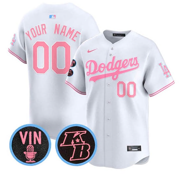 Los Angeles Angels Custom White Pink Stitched Jersey - Zenithce