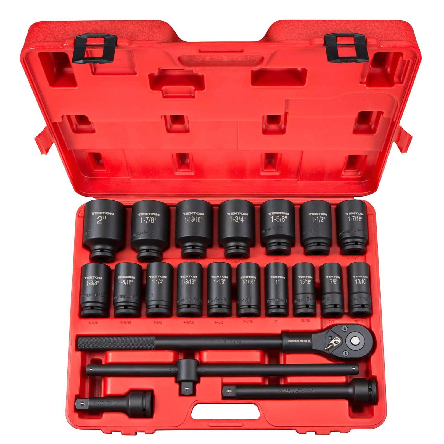 Tekton 3/4 Inch Drive 6-Point Impact Socket Set - Zenithce