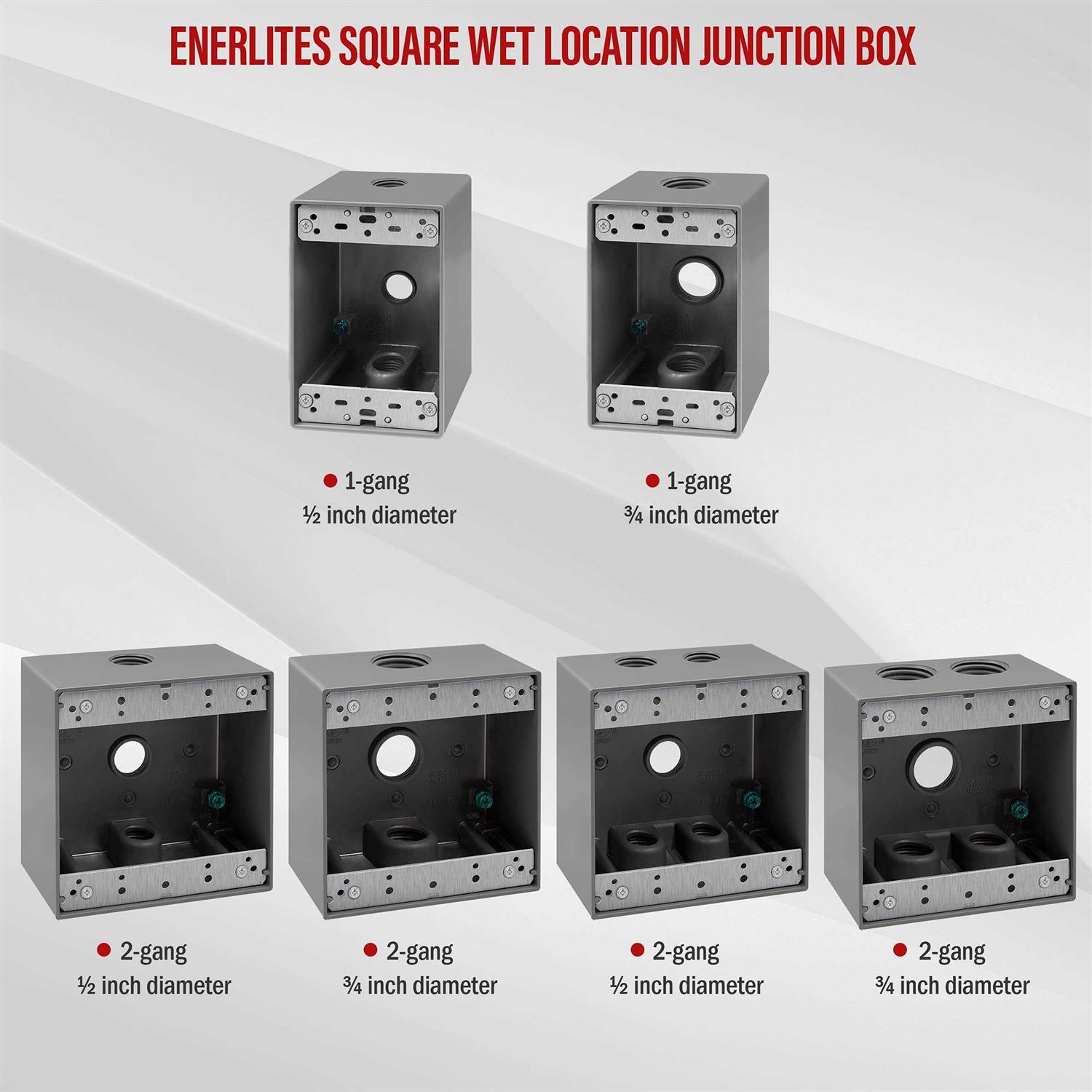 Enerlites Weatherproof Outdoor Cover for Decorator GFCI Receptacle - Zenithce
