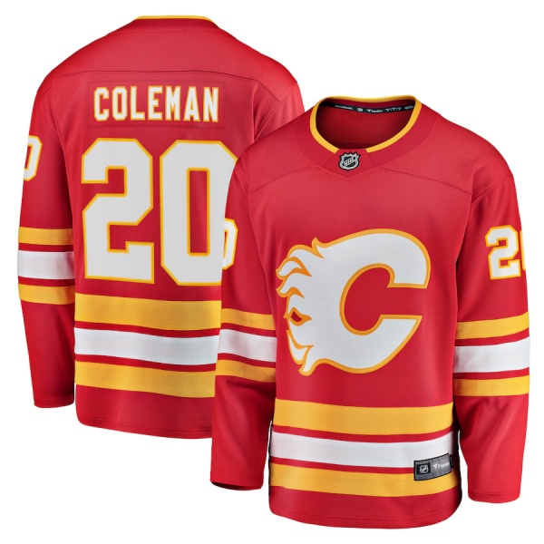 Calgary Flames #20 Blake Coleman 2024-25 Home Stitched Jersey - Zenithce