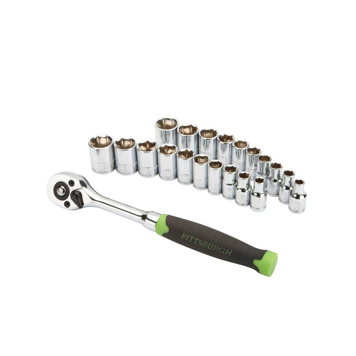 Pittsburgh 1/4 in. Drive Quick Release Stubby Ratchet - Zenithce
