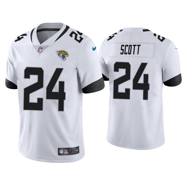 Jacksonville Jaguars #24 Josiah Scott White Vapor Untouchable Limited Stitched Jersey - Zenithce