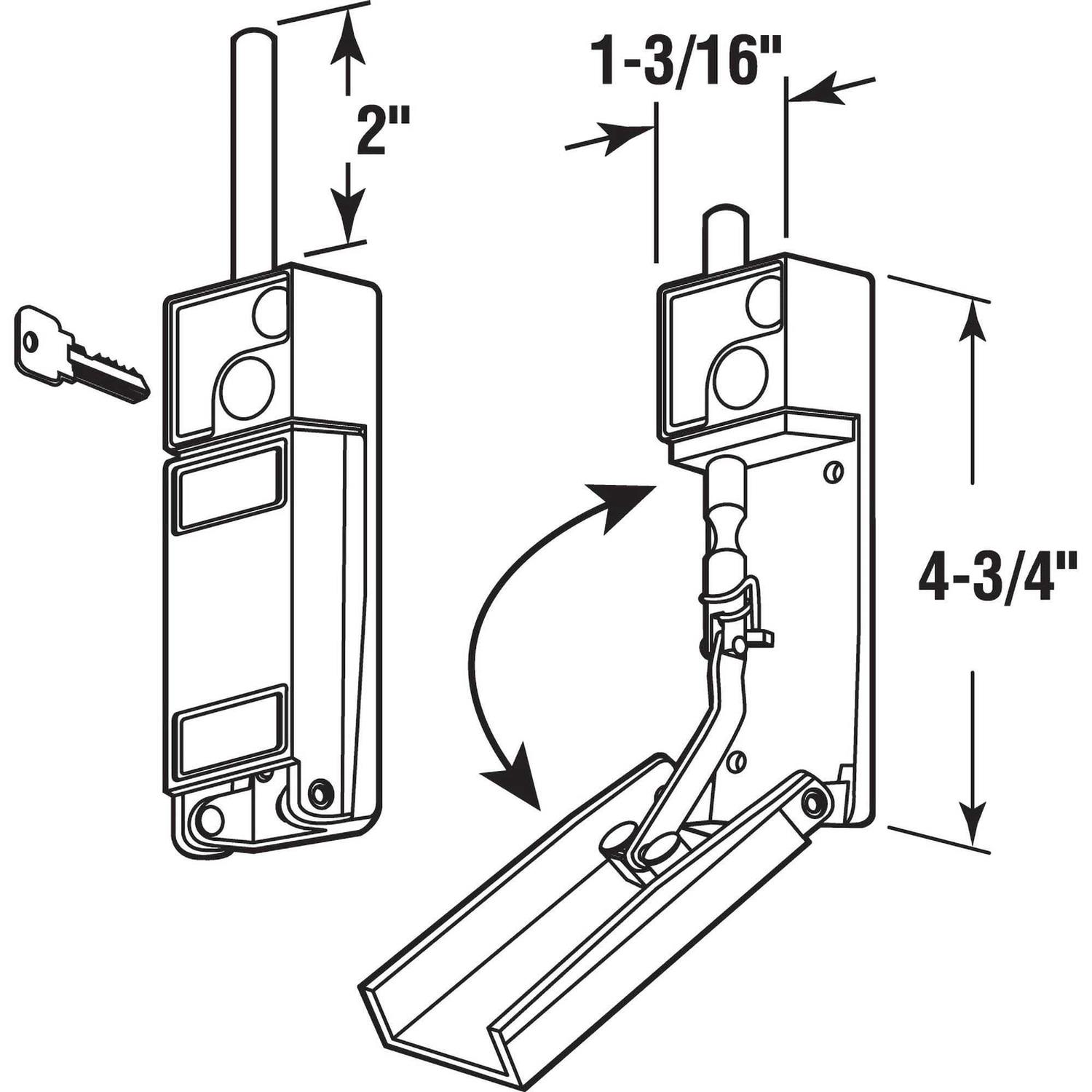 Prime-Line Deluxe Latch and Pull A 155 - Zenithce