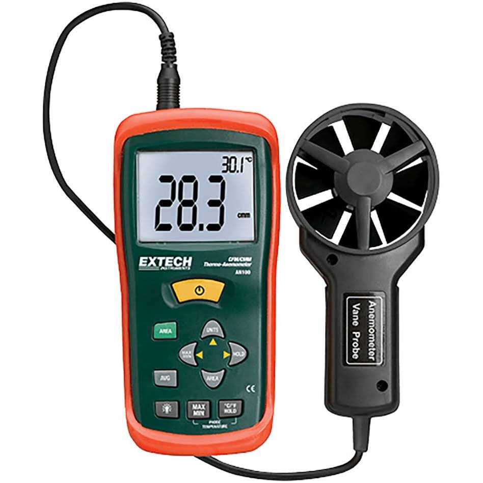 Extech AN100 Anemometer CFM/CMM - Zenithce