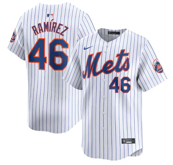 New York Mets #46 Yohan Ramirez White 2024 Home Limited Stitched Jersey - Zenithce