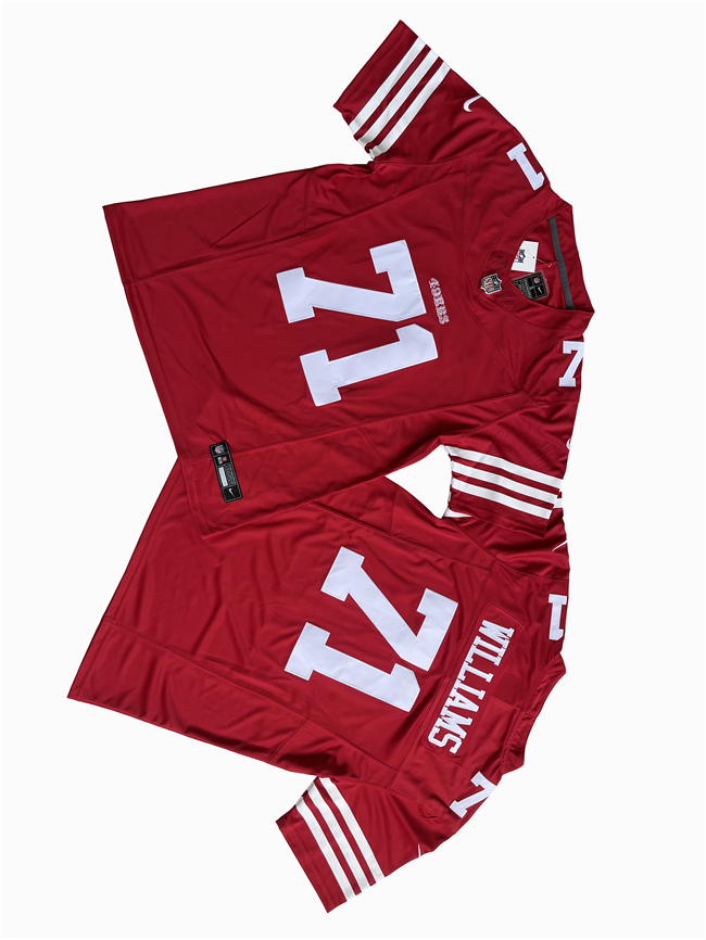 San Francisco 49ers #71 Trent Williams Red F.U.S.E. Vapor Untouchable Limited Stitched Jersey - Zenithce