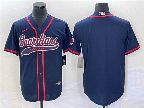 Cleveland Guardians Blank Navy Cool Base Stitched Jersey - Zenithce