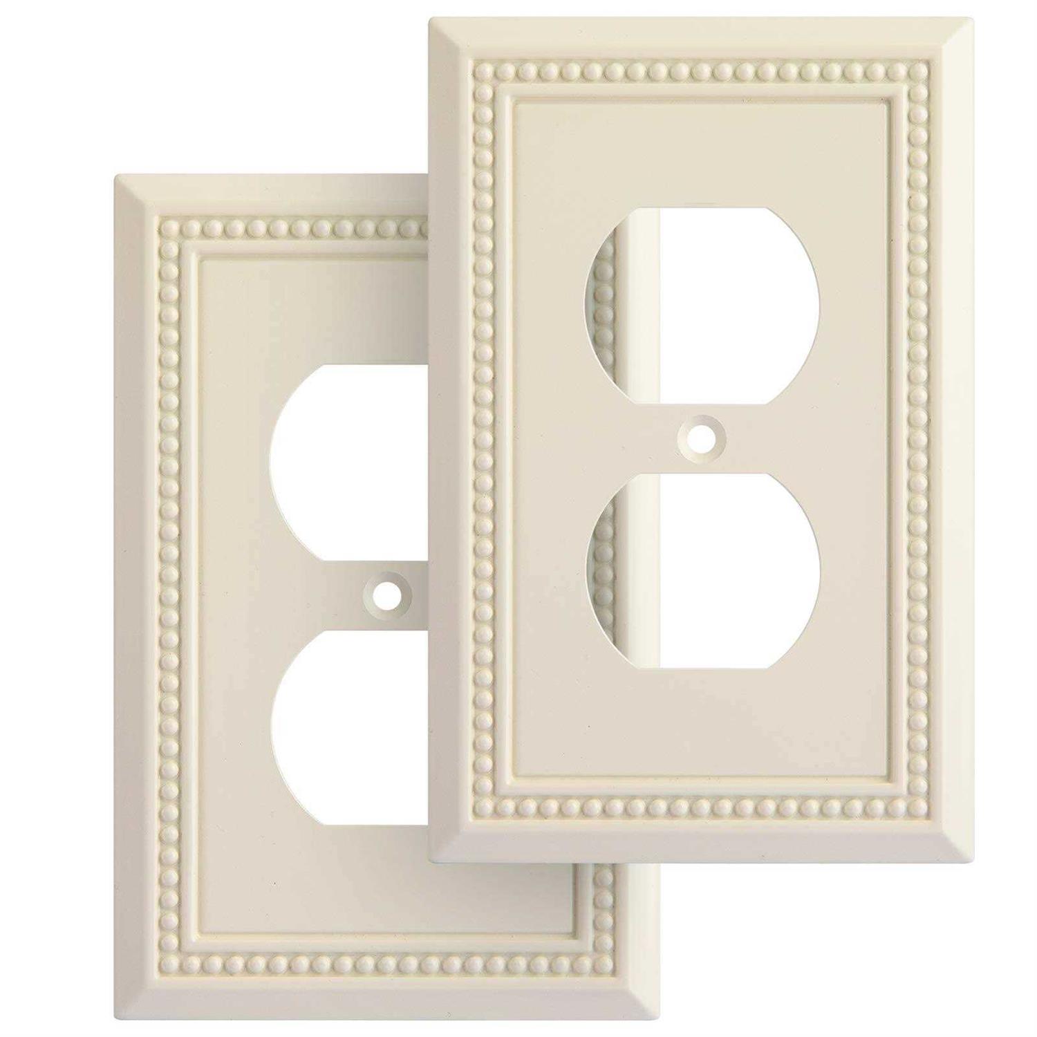 Henne Bery Sunken Pearls Decorative Wall Plate Switch Plate Outlet Cover - Zenithce