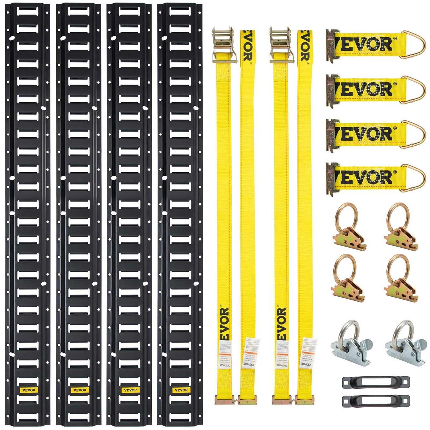 VEVOR E Track Tie-Down Rail Kit HSPSE5FT - Zenithce