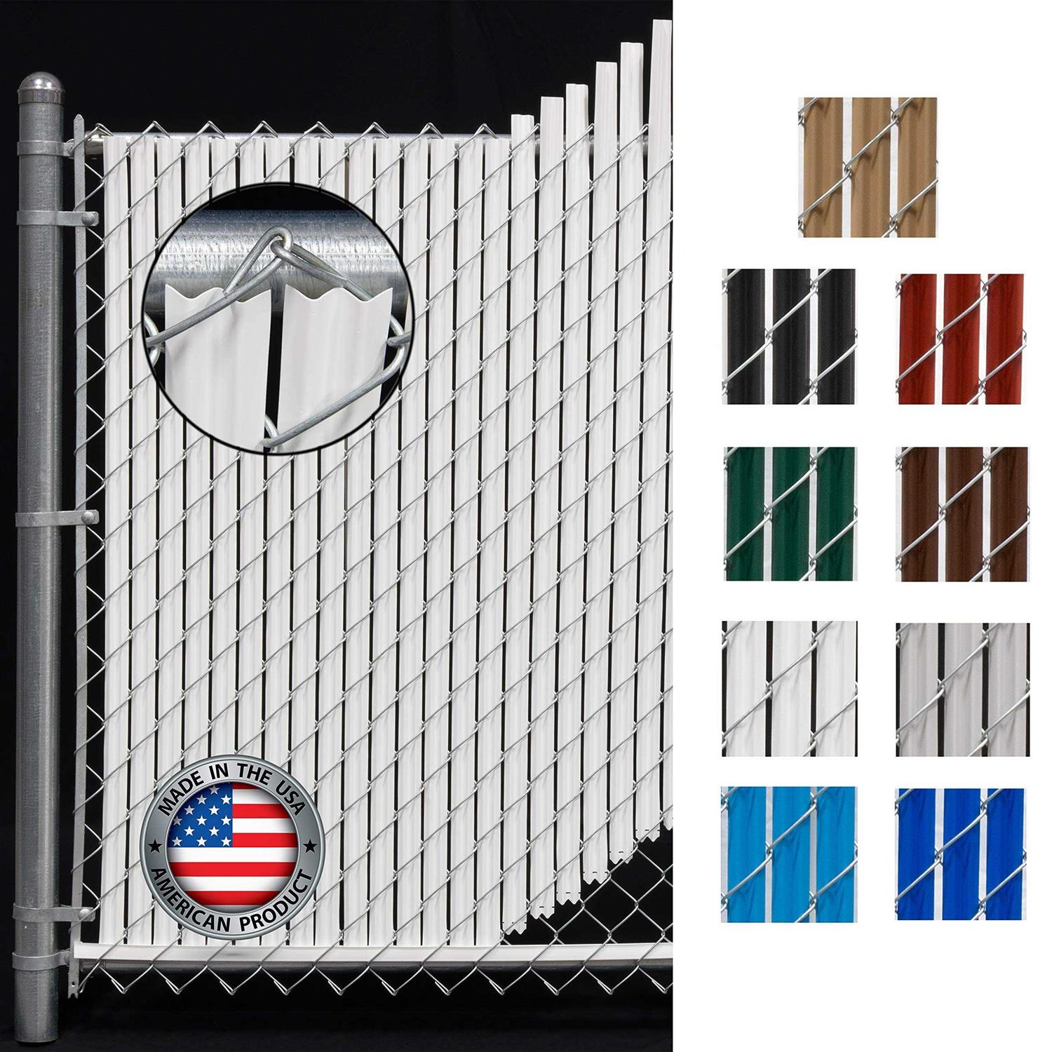FenceSource Wave Slat Single Wall Bottom Locking Privacy Slat for 4, 5, 6, 7 and 8 chain Link Fence - Zenithce