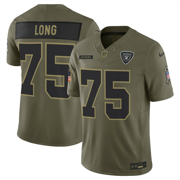 Las Vegas Raiders #75 Howie Long Olive 2025 Salute to Service Limited Stitched Jersey - Zenithce