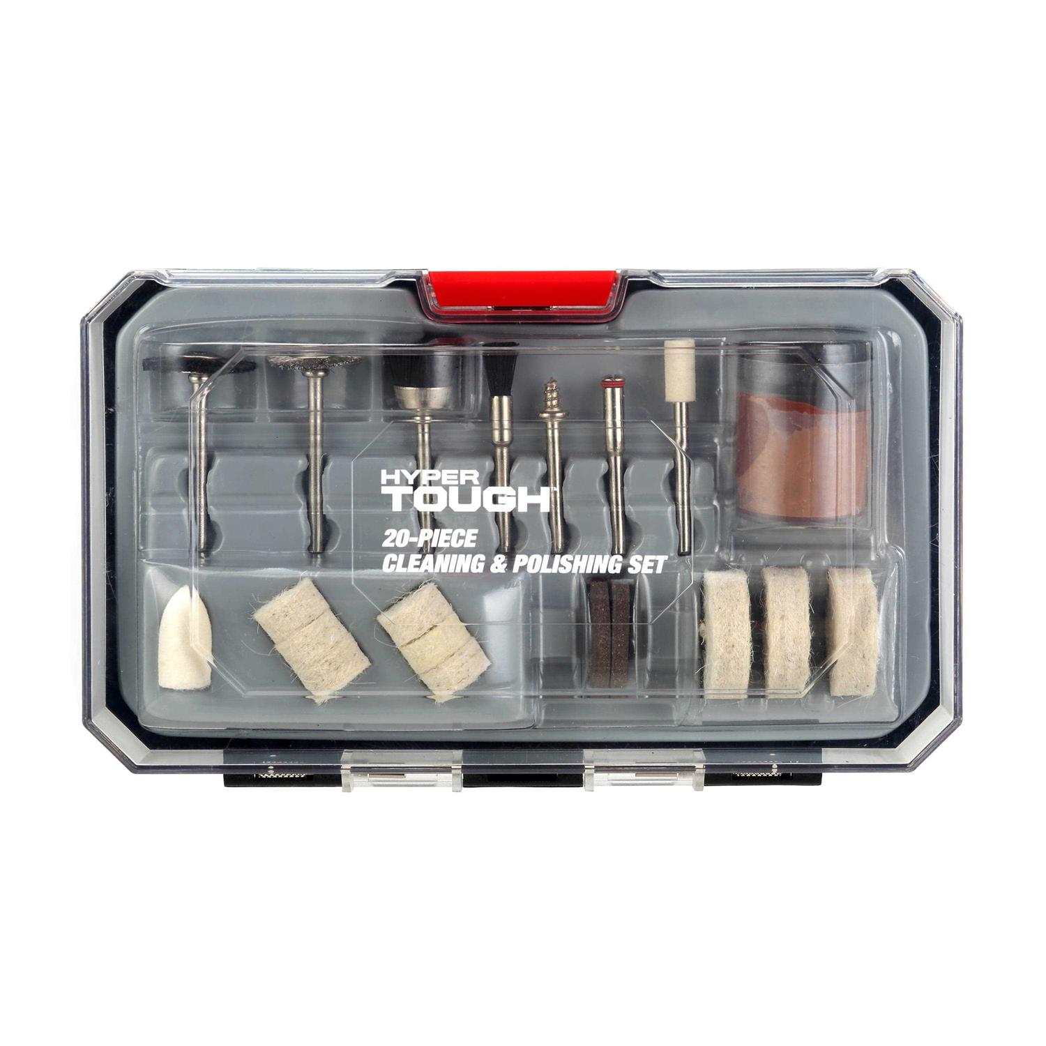 Hyper Tough 20-Piece 14-inch Drive Ratchet & Deep Socket Set SAE & Metric Socket HolderRail - Zenithce