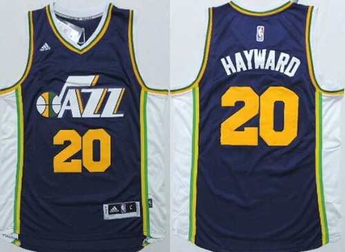Utah Jazz #20 Gordon Hayward Revolution 30 Swingman 2014 New Navy Blue Swingman Jersey - Zenithce