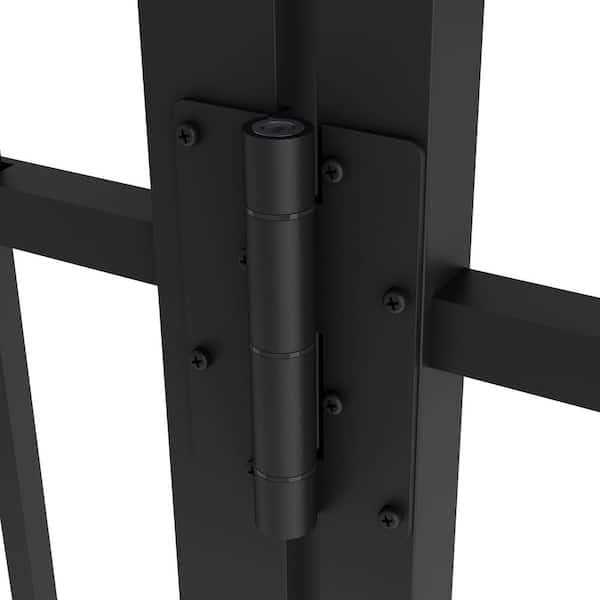 FORGERIGHT Vinings 4 ft. W x H Black Aluminum Pre-Assembled Fence Gate - Zenithce