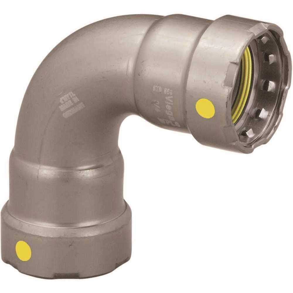 Viega 25201 MegaPressG 1/2 90-Degree Elbow - Zenithce