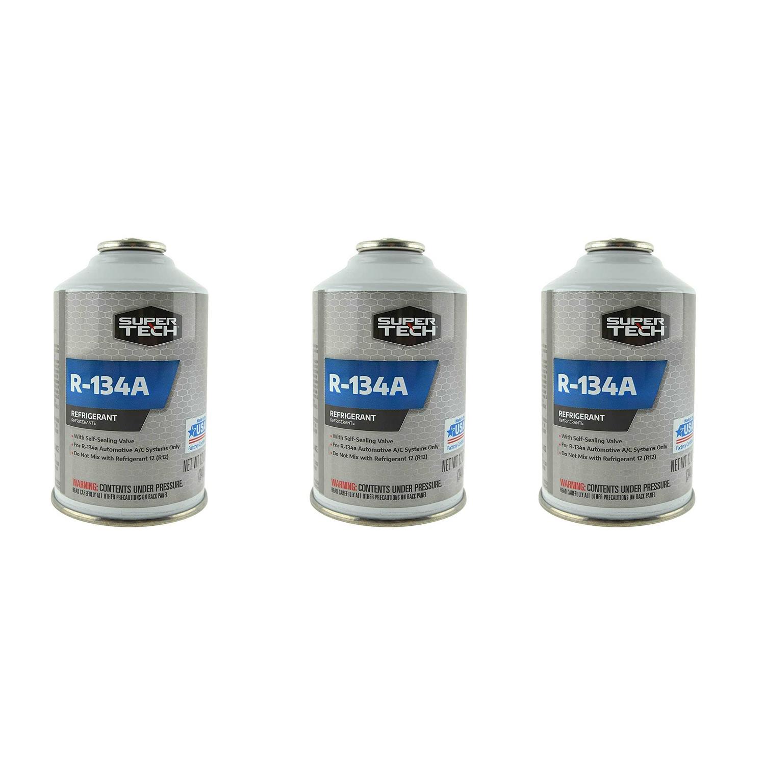 Supertech R-134a Refrigerant Automotive Use In A 12oz Self-sealing Container - Zenithce