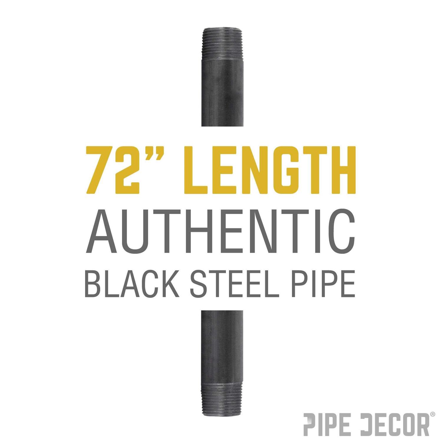 STZ Black Steel Sch. 40 Cut Pipe - Zenithce