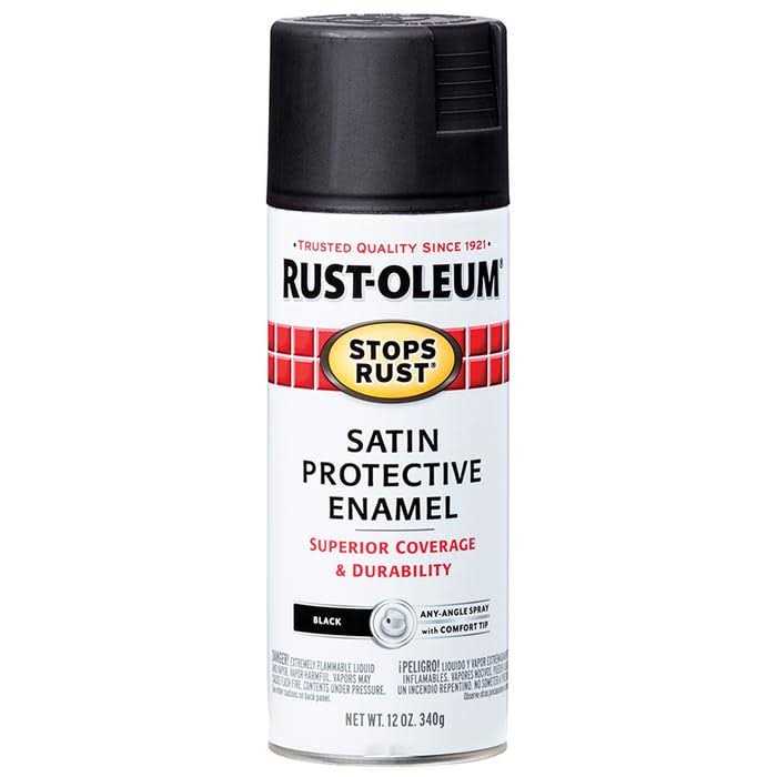 Rust Oleum Black Stops Rust Satin Enamel Spray Paint - Zenithce