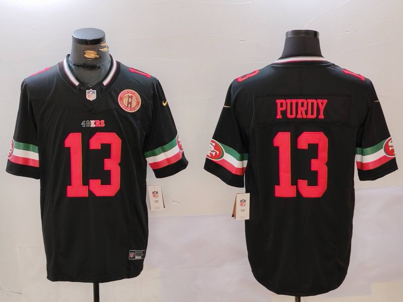 San Francisco 49ers #13 Brock Purdy Black F.U.S.E. Mexico With Gate Bridge Patch Vapor Limited Stitched Jersey - Zenithce