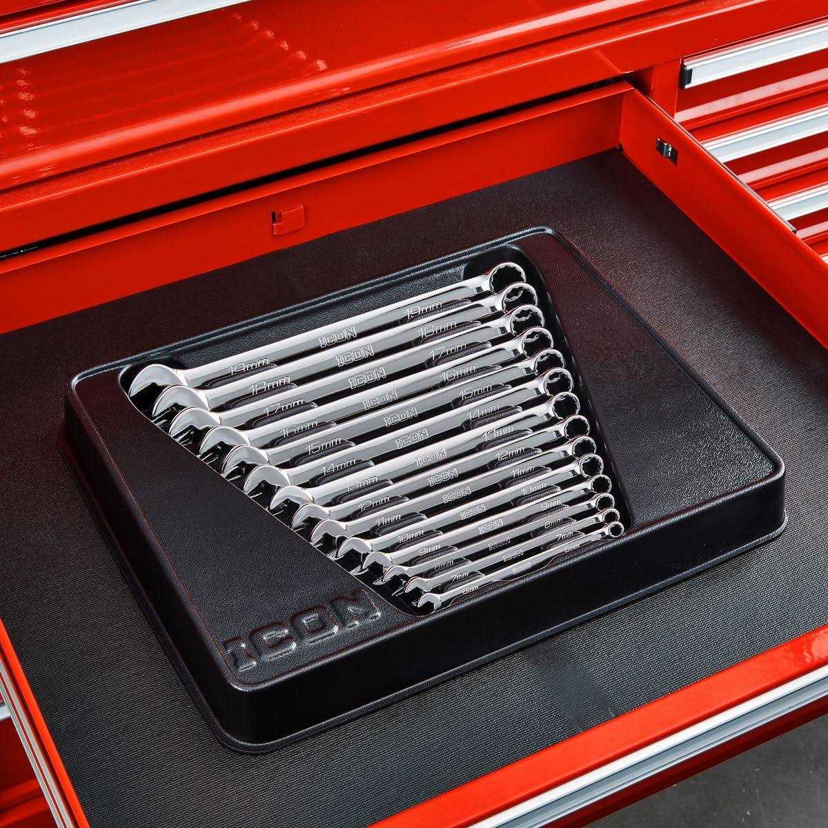 Icon 3/8 in. SAE Impact Swivel Socket Set - Zenithce