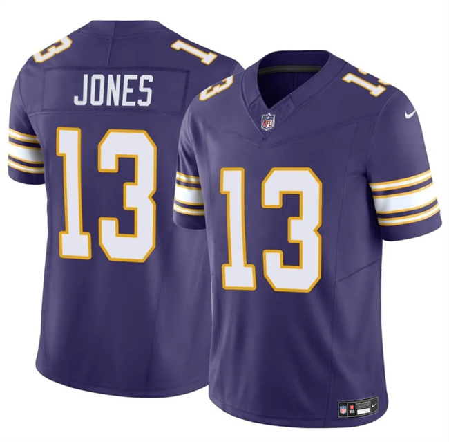 Minnesota Vikings #13 Daniel Jones Purple 2023 F.U.S.E. Throwback Vapor Untouchable Limited Stitched Jersey - Zenithce