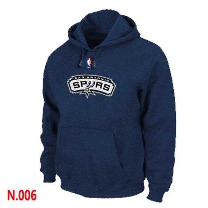 Mens San Antonio Spurs Dark blue Pullover Hoodie - Zenithce