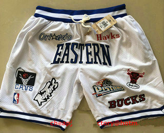All-Star Eastern White JUST DON By Mitchell & Ness Shorts - Zenithce