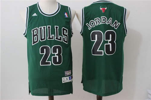 Chicago Bulls #23 Michael Jordan Green Hardwood Classics Soul Swingman Throwback Jersey - Zenithce