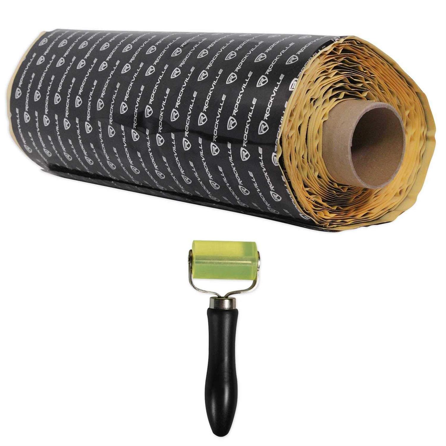 Rockville Rockmat 50 SqFt Butyl Rubber Sound Deadener Material Bulk Car Kit - Zenithce