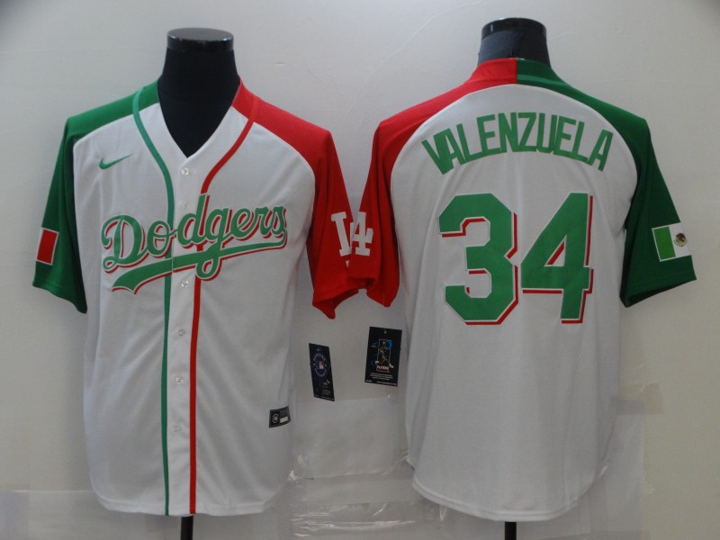 Los Angeles Dodgers #34 Toro Valenzuela Mexican Heritage Culture Night Stitched Jersey - Zenithce