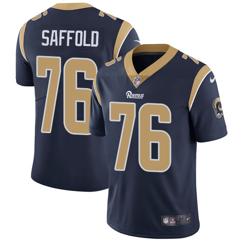 Los Angeles Rams #76 Rodger Saffold Navy Blue Vapor Untouchable Limited Stitched Jersey - Zenithce