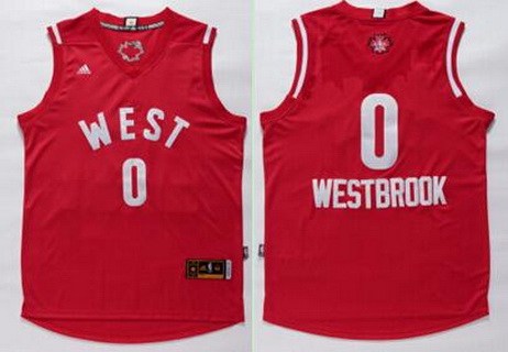 2015-16 Western All-Stars #0 Russell Westbrook Revolution 30 Swingman Red Jersey - Zenithce