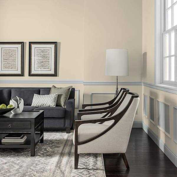 Glidden 8 oz. PPG1085-4 Best Beige Satin Interior Paint Sample - Zenithce