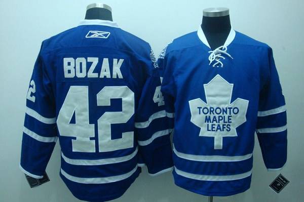 Maple Leafs #42 Tyler Bozak Stitched Blue CCM Throwback Jersey - Zenithce