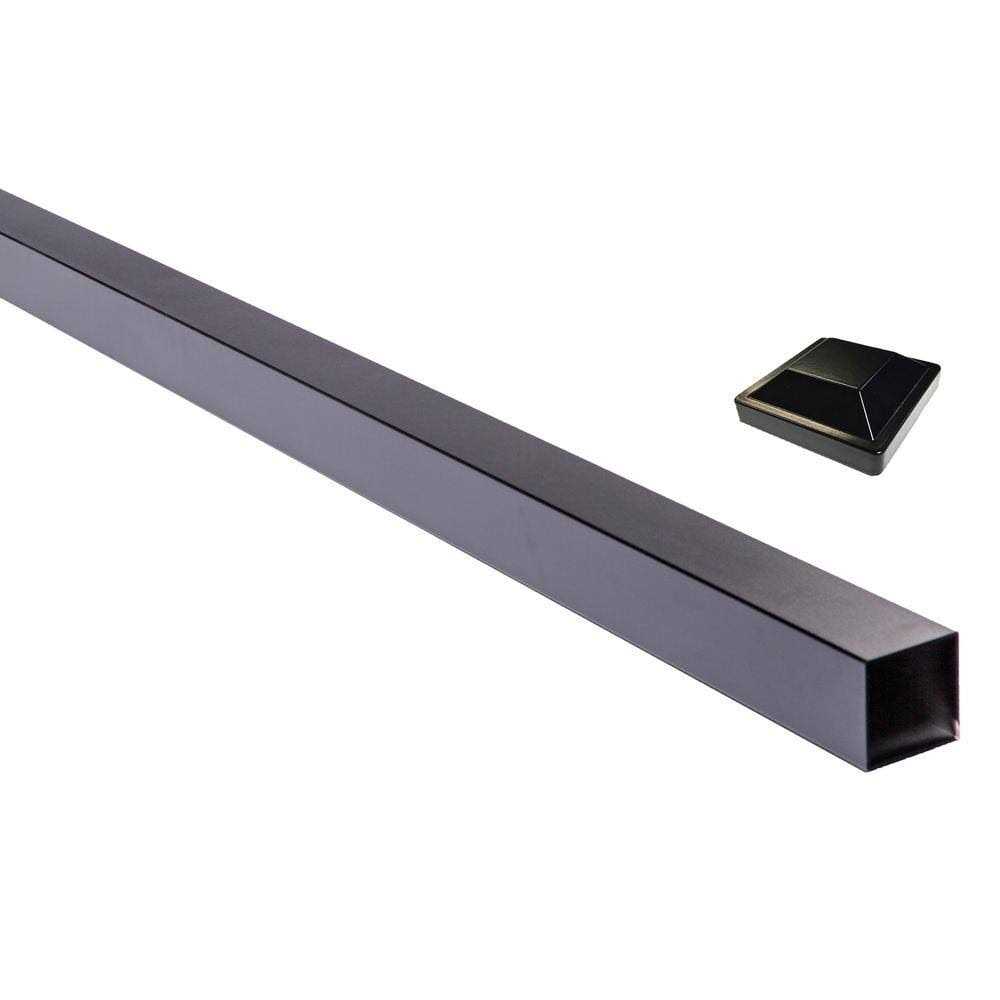Slipfence 1 in. x 1.5 in. Aluminum Cap Rail for Top of Horizontal Slip Fence System - Zenithce