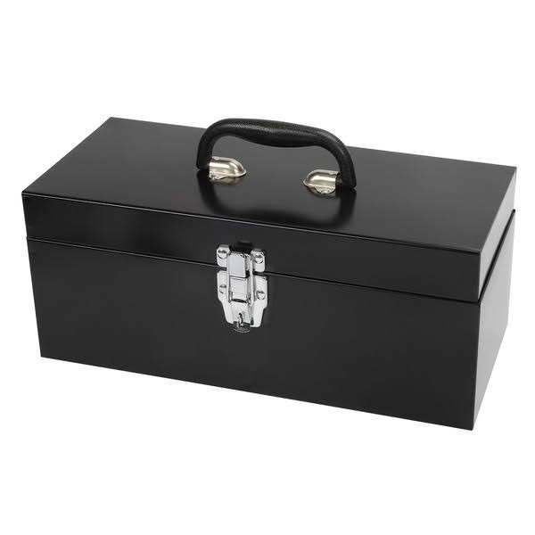 Hyper Tough Metal Toolbox with Removeable Tray - Zenithce