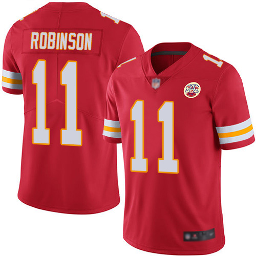 Kansas City Chiefs #11 Demarcus Robinson Red Vapor Untouchable Limited Stitched Jersey - Zenithce