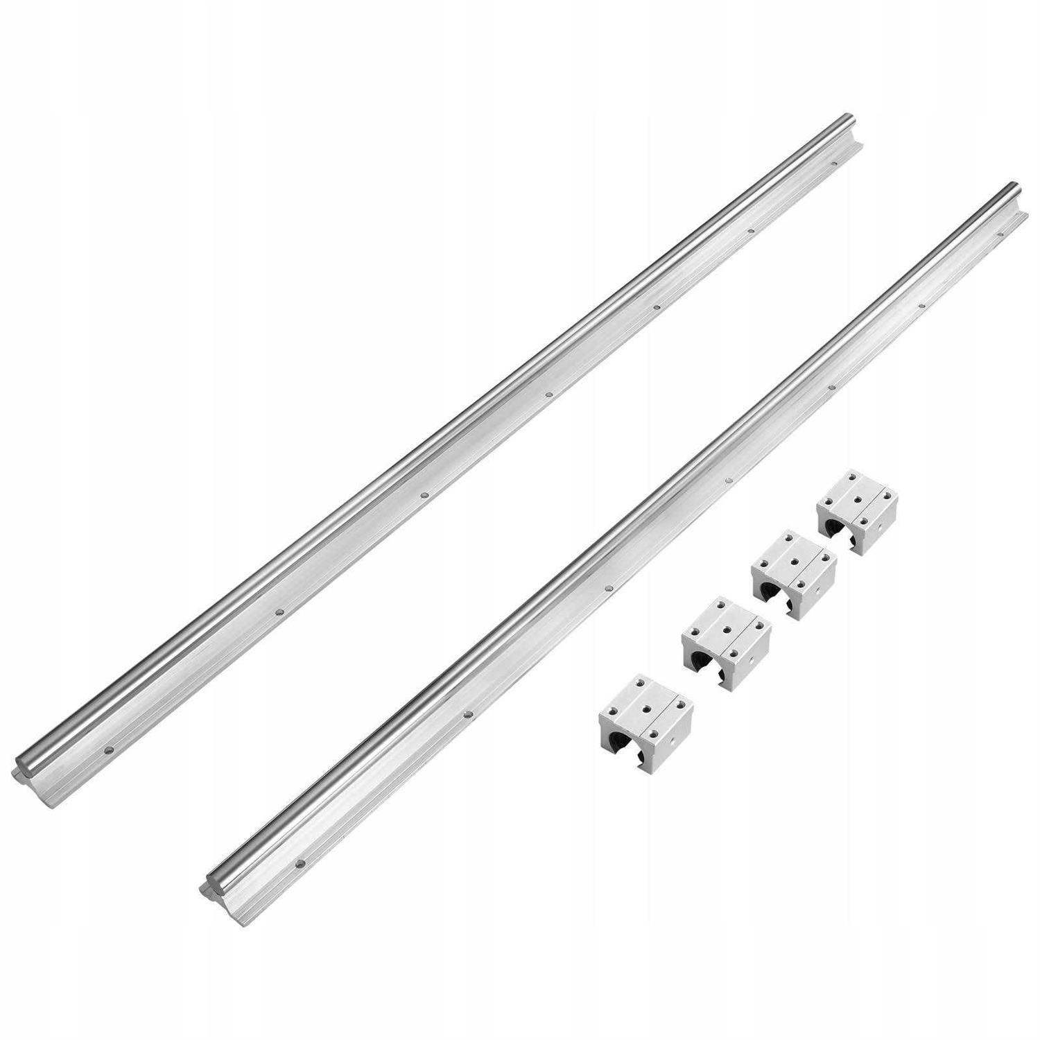 VEVOR SBR16 Linear Guide Rail Slide Rail 4 PCS SBR16UU Bearing Block - Zenithce