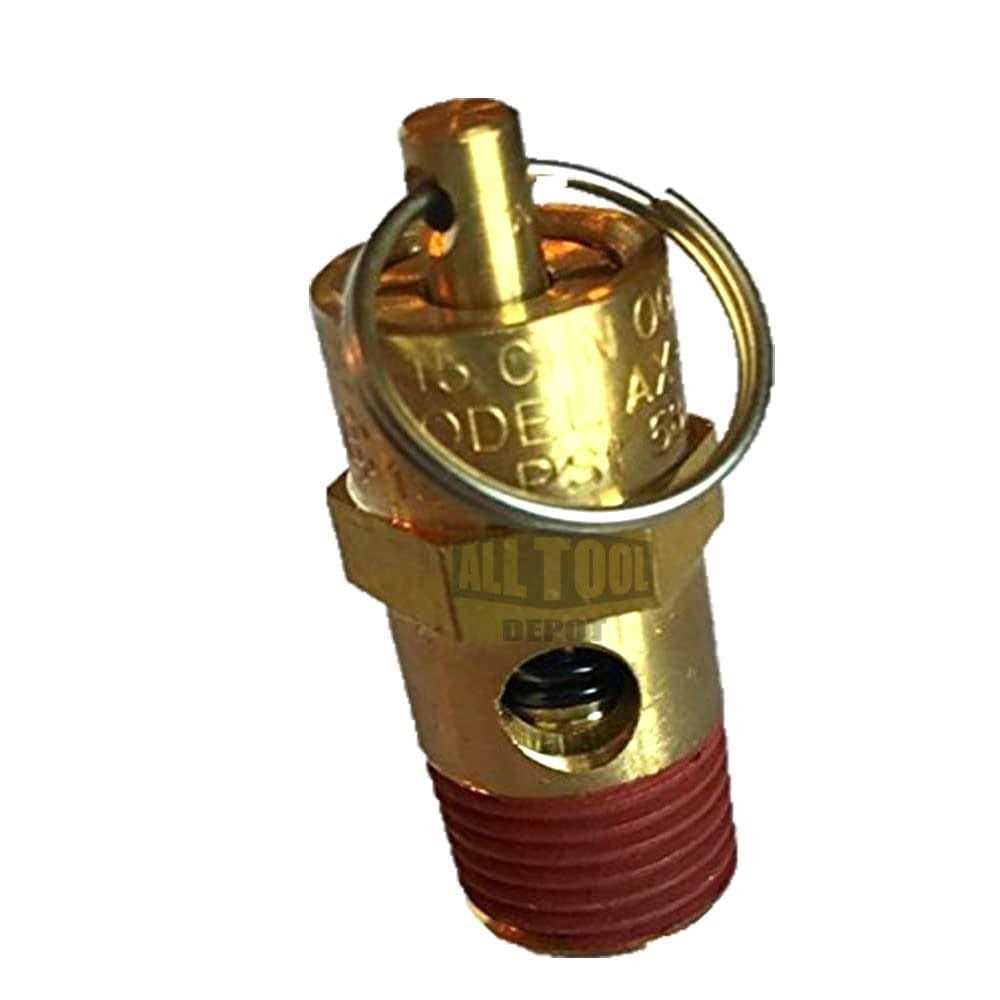New 1/4 NPT PSI SCFM Air Compressor Relief Pressure Safety Valve - Zenithce