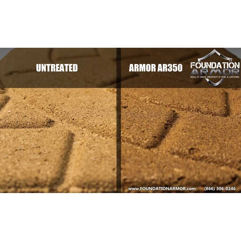 Foundation Armor Armor AR350 Solvent Based Acrylic Wet Look Concrete Sealer and Paver Sealer - Zenithce