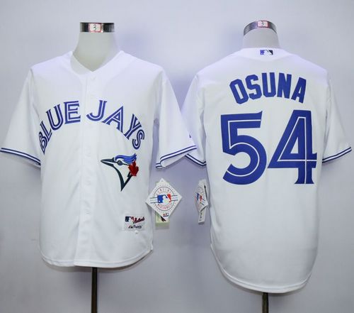 Blue Jays #54 Roberto Osuna White Cool Base Stitched Jersey - Zenithce
