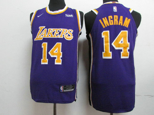 Lakers 14 Brandon Ingram Purple 2018-19 Authentic Jersey - Zenithce