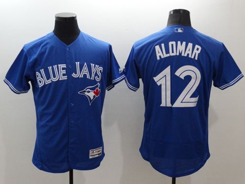 Blue Jays #12 Roberto Alomar Blue Flexbase Authentic Collection Stitched Jersey - Zenithce
