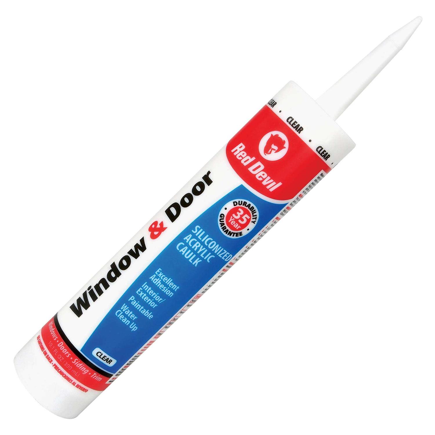 Red Devil Window Door Siliconized Acrylic Caulk - Zenithce