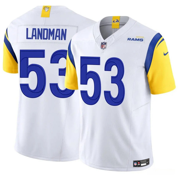 Los Angeles Rams #53 Nate Landman White 2025 F.U.S.E. Vapor Untouchable Stitched Jersey - Zenithce