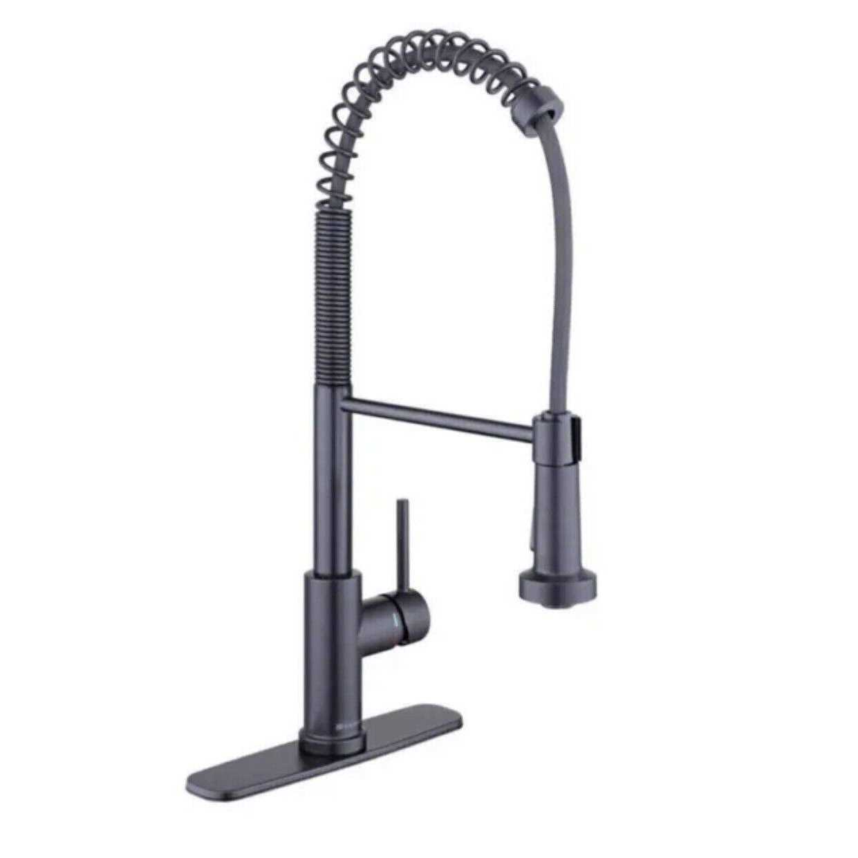 Glacier Bay Paulina Single Handle Pull Down Sprayer Kitchen Faucet with TurboSpray - Zenithce