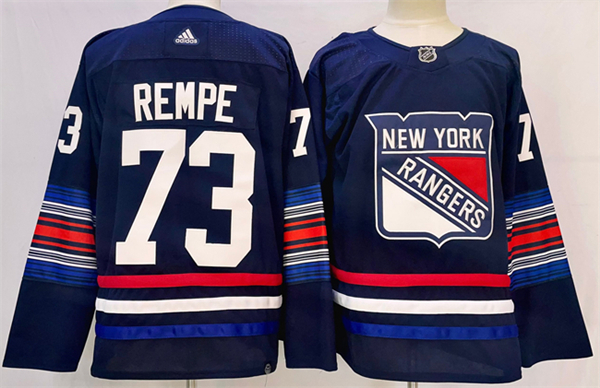 New York Rangers #73 Matt Rempe Navy Stitched Jersey - Zenithce