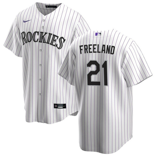 Colorado Rockies #21 Kyle Freeland White Stitched Jersey - Zenithce